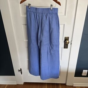 NWOT Pact Coastal Double Gauze Wide Leg Pants M